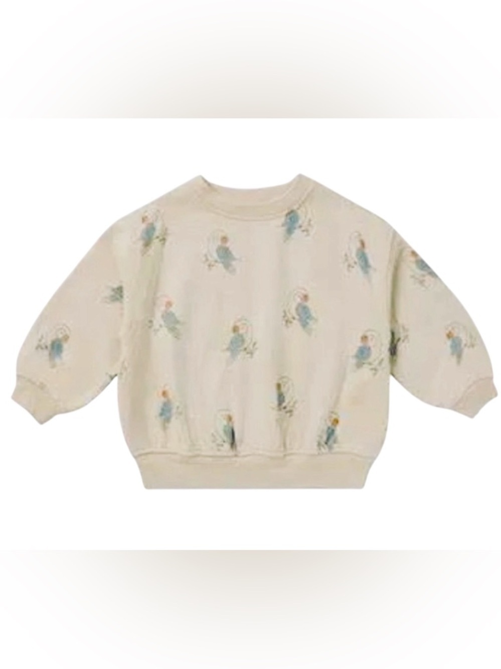NWTS Rylee+ Cru relaxed fit Sweatshirt/Parrots, soft and cozy, sz 12-18 months